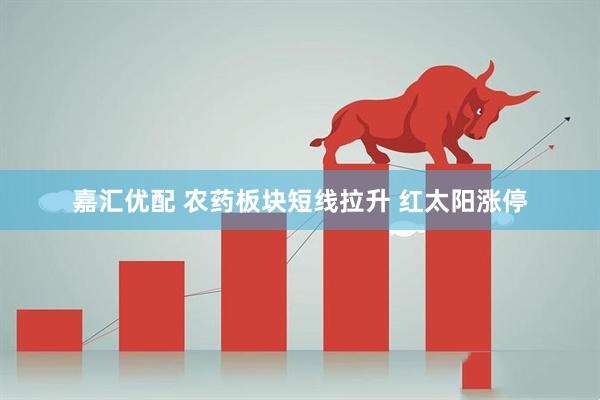 嘉汇优配 农药板块短线拉升 红太阳涨停
