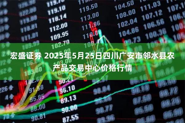 宏盛证券 2025年5月25日四川广安市邻水县农产品交易中心价格行情